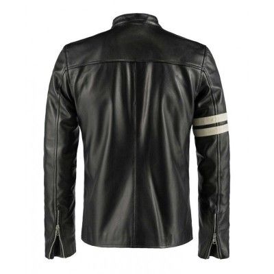 Men Genuine Lambskin Handmade Leather Jacket